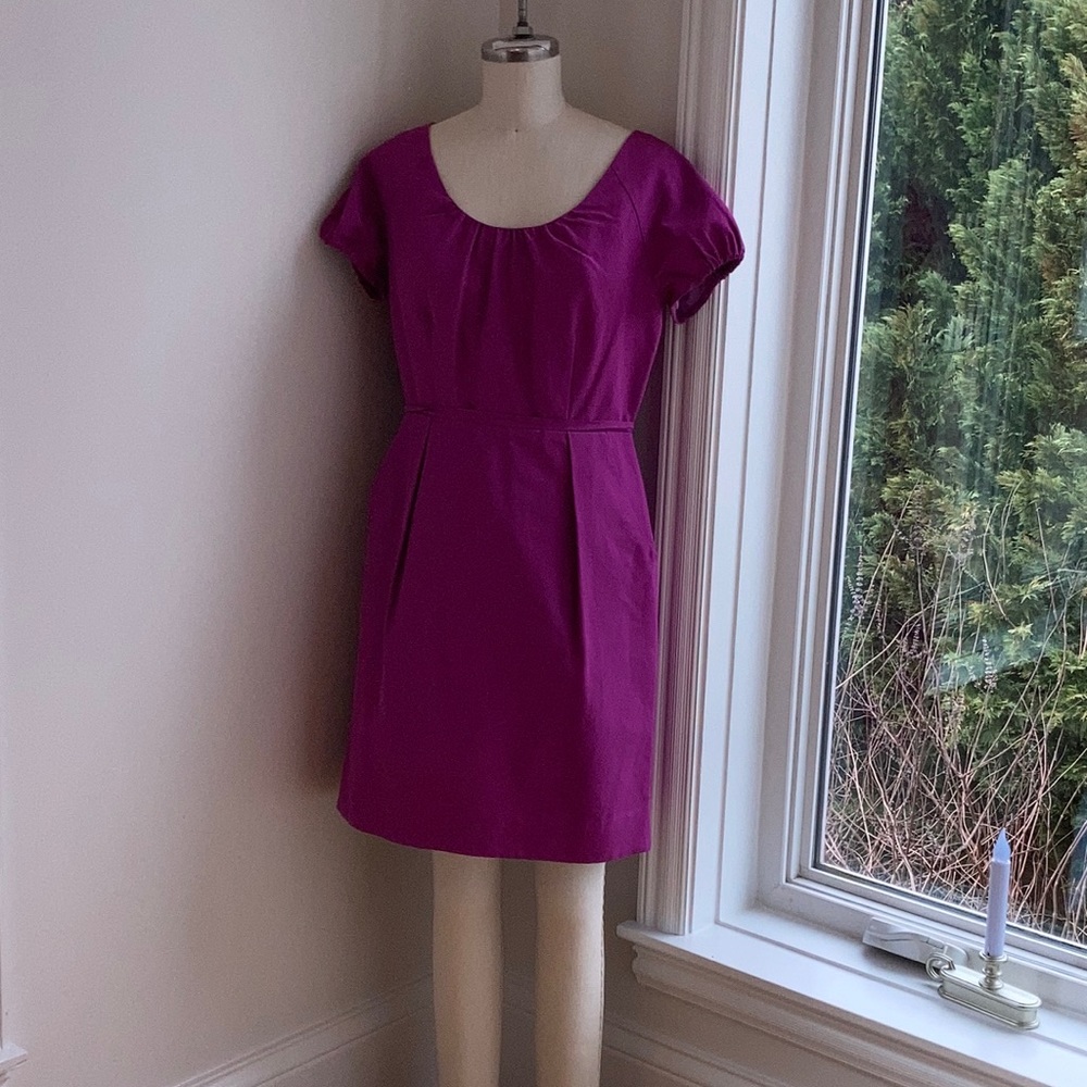 Jcrew purple sheath mini dress